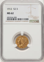 1912 $2.50 Indian Quarter Eagle NGC MS62 (775850015)