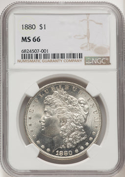 1880 Morgan Dollar NGC MS66
