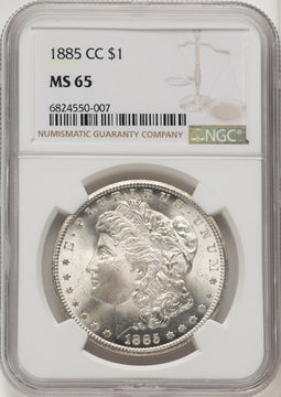 1885-CC Morgan Dollar NGC MS65 (775850033)