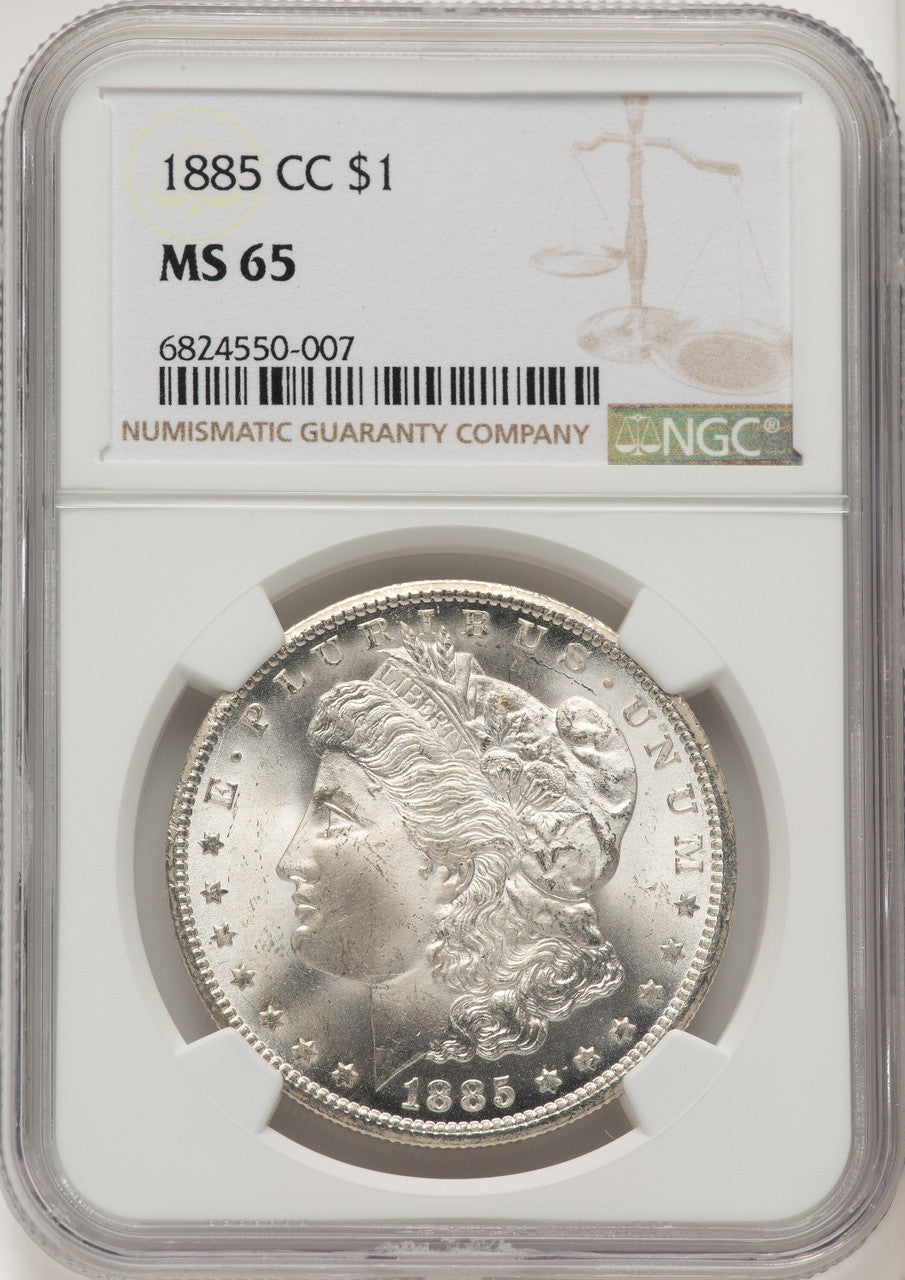 1885-CC Morgan Dollar NGC MS65 (775850033)