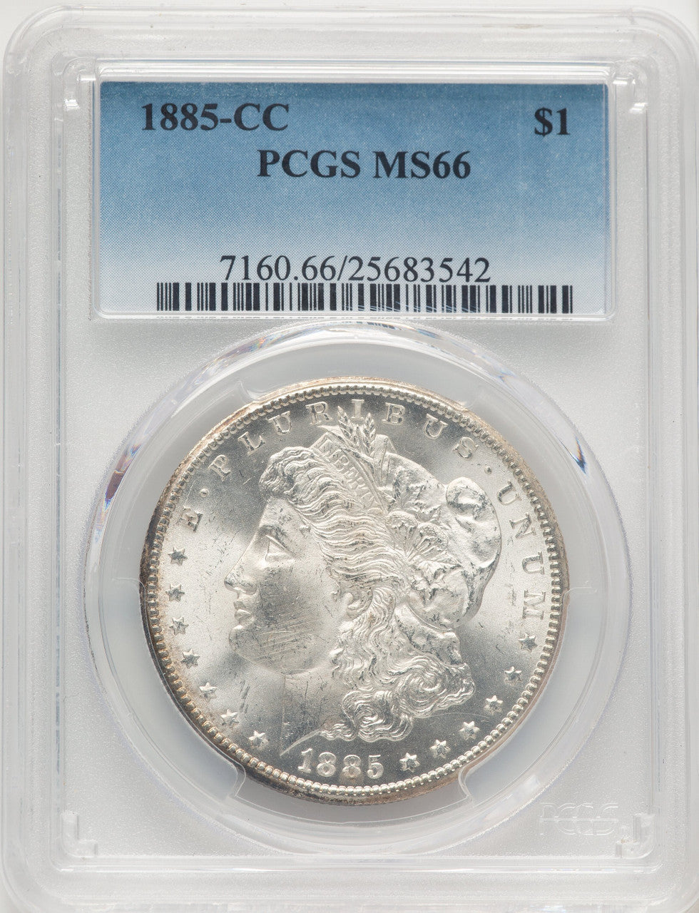 1885-CC Morgan Dollar PCGS MS66