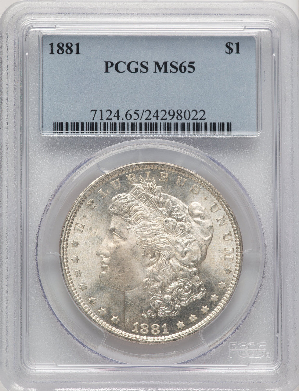 1881 Morgan Dollar PCGS MS65