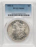 1891-S Morgan Dollar PCGS MS64 (775850039)