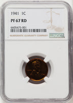 1941 1C RD Proof Lincoln Cent NGC PR67 (775860024)
