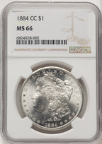 1884-CC Morgan Dollar NGC MS66 (775850030)