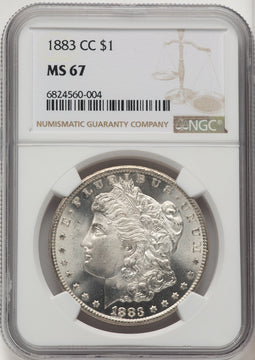 1883-CC Morgan Dollar NGC MS67 (775850031)