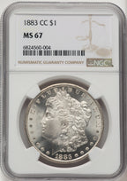1883-CC Morgan Dollar NGC MS67 (775850031)