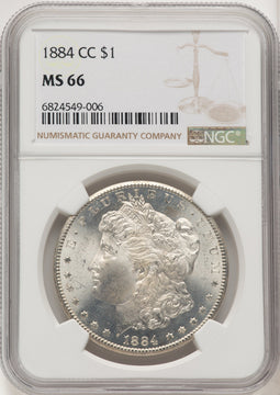 1884-CC Morgan Dollar NGC MS66 (775850035)