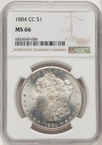 1884-CC Morgan Dollar NGC MS66 (775850035)