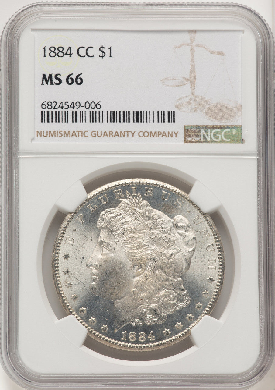 1884-CC Morgan Dollar NGC MS66 (775850035)