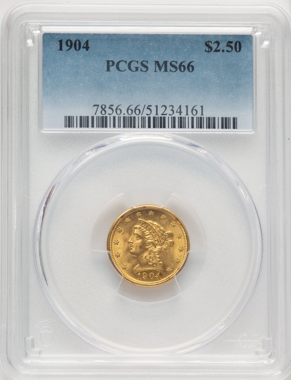 1904 $2.50 Liberty Quarter Eagle PCGS MS66 (775863007)
