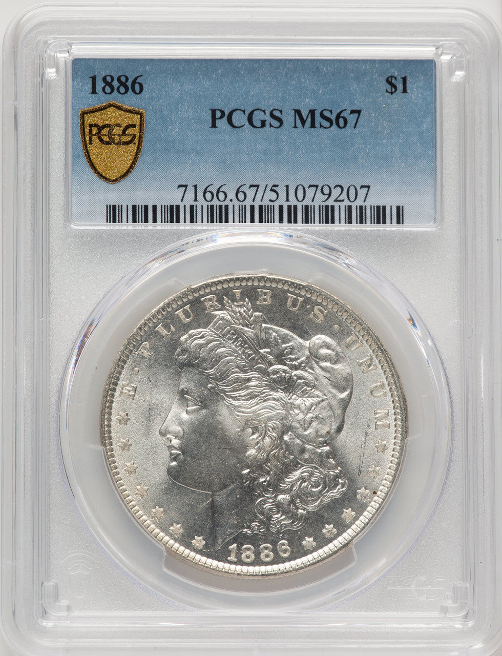 1886 Morgan Dollar PCGS MS67