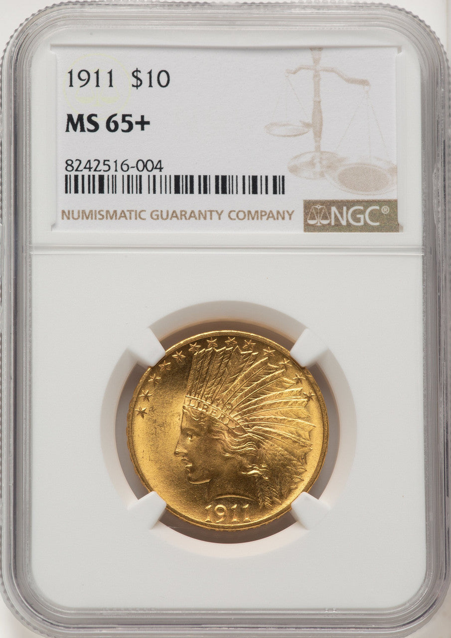 1911 $10 Indian Eagle NGC MS65+