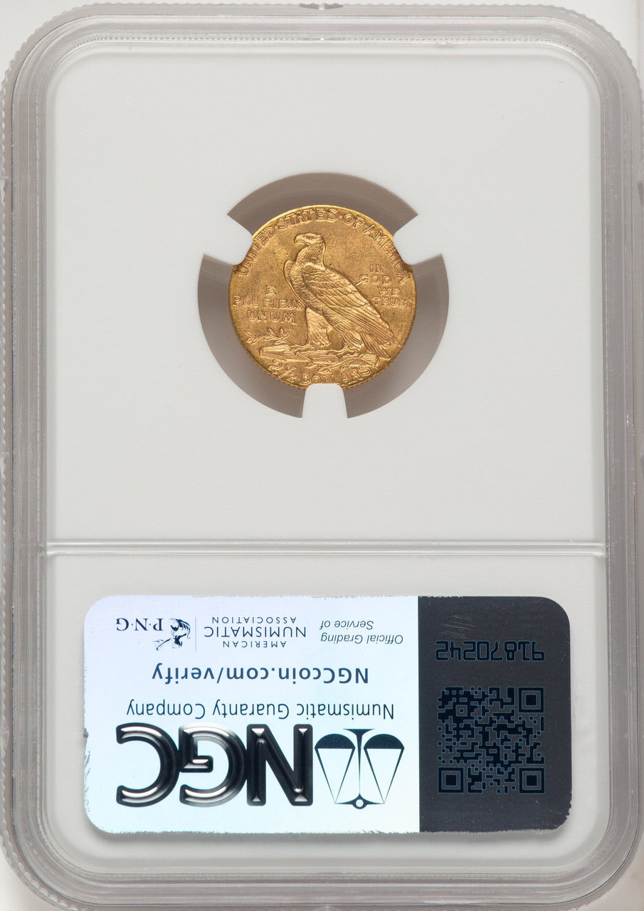 1910 $2.50 CAC Indian Quarter Eagle NGC MS63+