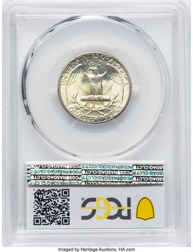 1934 25C CAC Washington Quarter PCGS MS67+