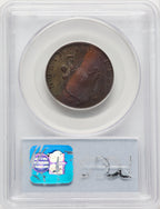 1795 Washington North Wales Halfpenny Plain Edge One Star at Each Side of Harp BN Colonials PCGS AU58