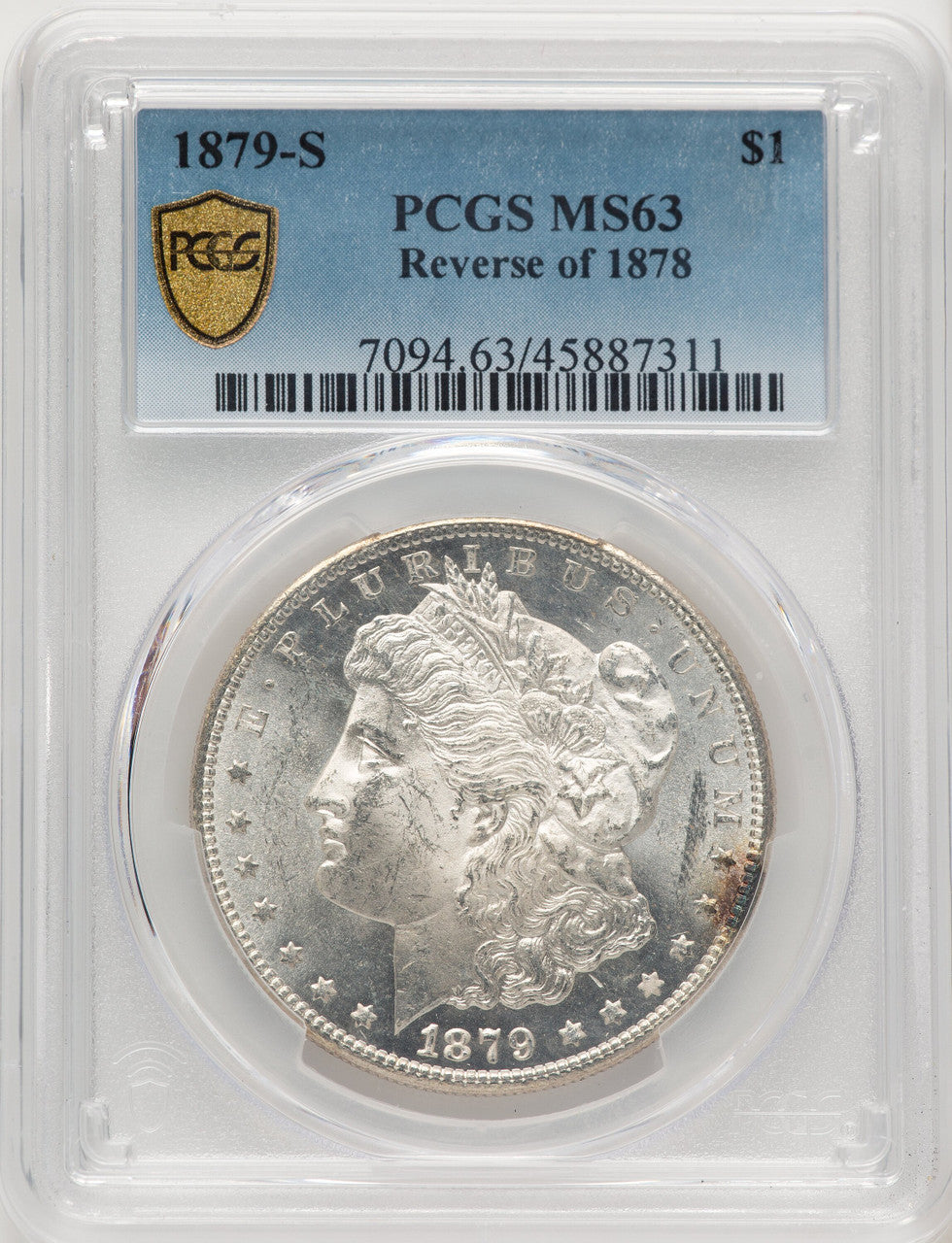 1879-S Reverse of 1878 Morgan Dollar PCGS MS63 (776034009)