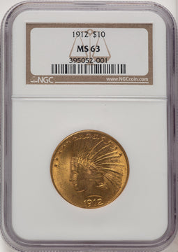 1912 $10 Indian Eagle NGC MS63 (506644001)