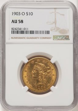 1903-O $10 Liberty Eagle NGC AU58 (177226077)
