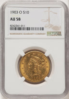1903-O $10 Liberty Eagle NGC AU58 (177226077)