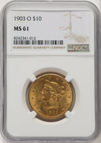 1903-O $10 Liberty Eagle NGC MS61 (572320031)