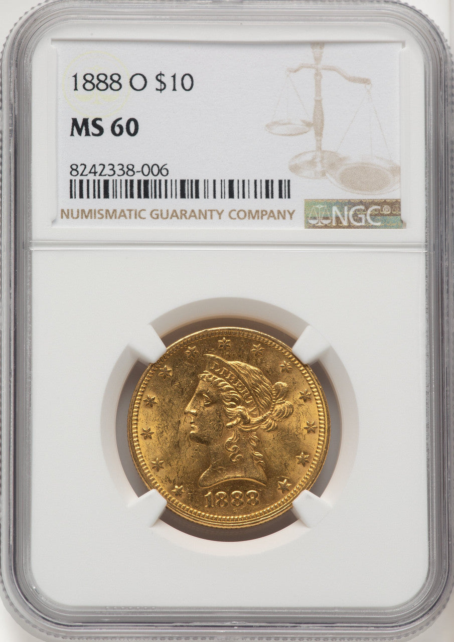 1888-O $10 Liberty Eagle NGC MS60 (572354018)
