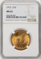 1912 $10 Indian Eagle NGC MS62 (520404051)