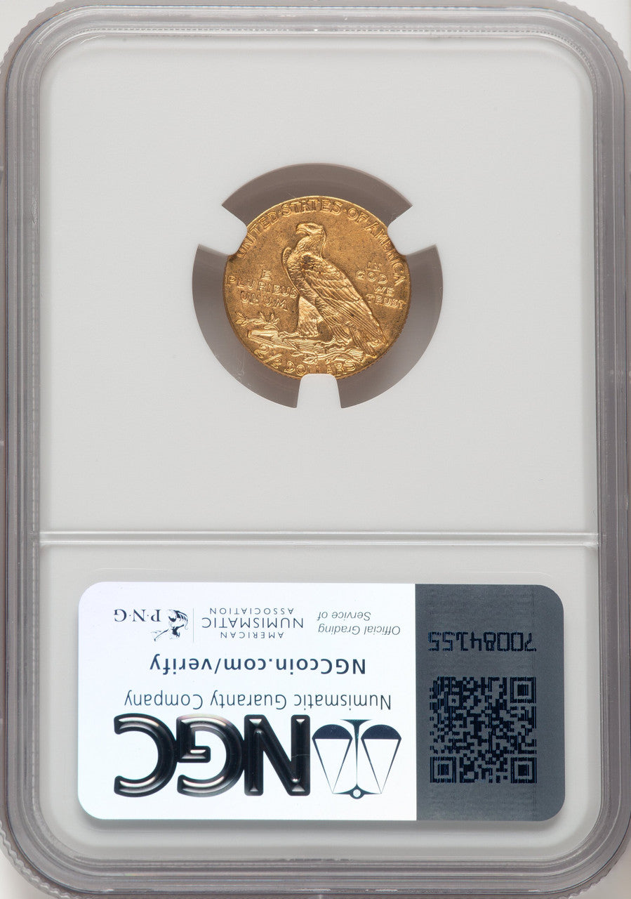 1910 $2.50 Indian Quarter Eagle NGC MS63 (507051042)