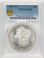 1891-CC Morgan Dollar PCGS MS64 (774273002)