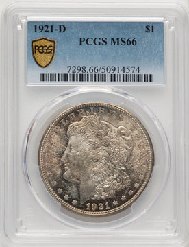 1921-D Morgan Dollar PCGS MS66