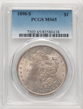 1890-S Morgan Dollar PCGS MS65 (775228015)