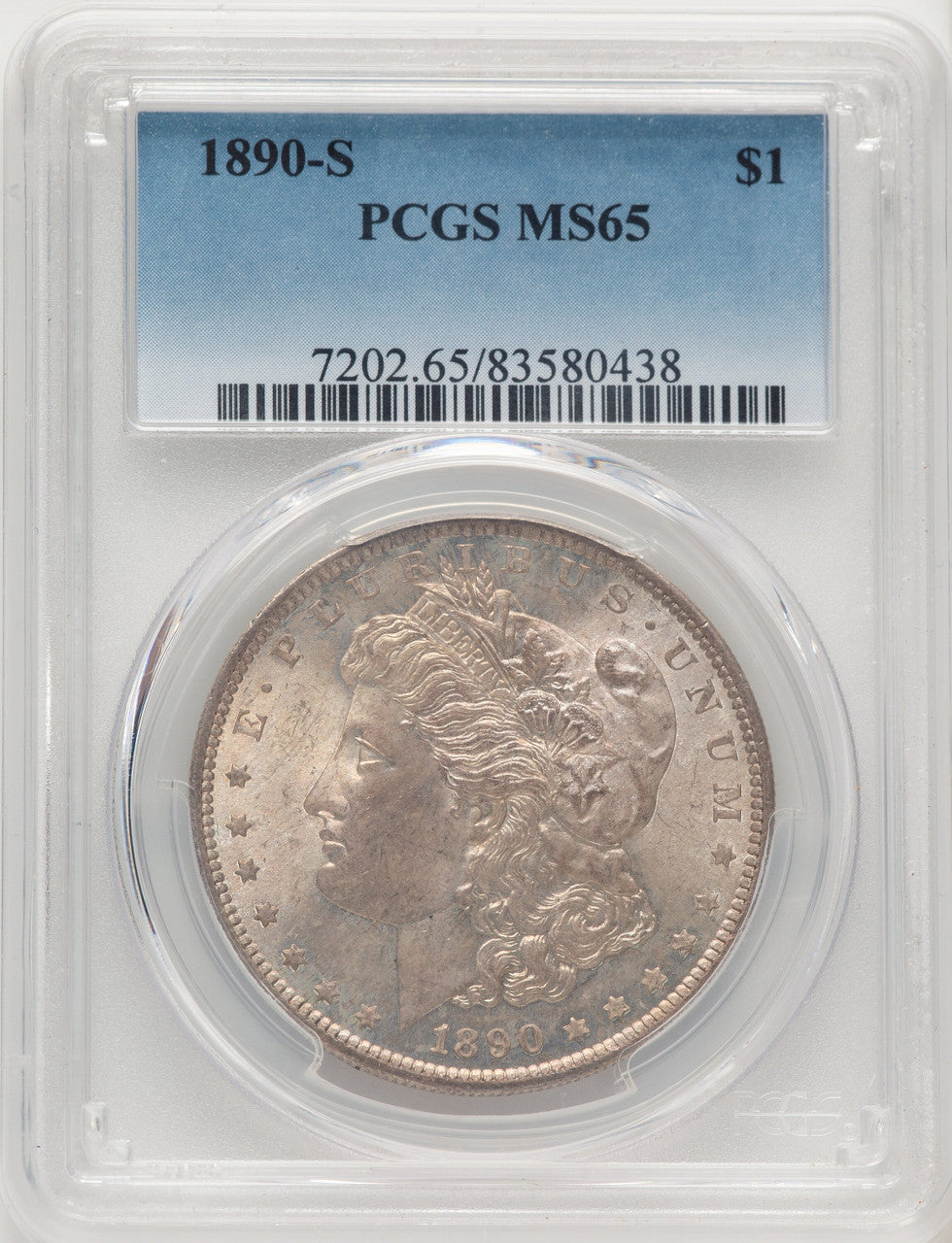 1890-S Morgan Dollar PCGS MS65 (775228015)