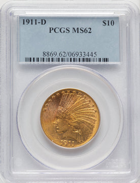 1911-D $10 Indian Eagle PCGS MS62 (775858036)