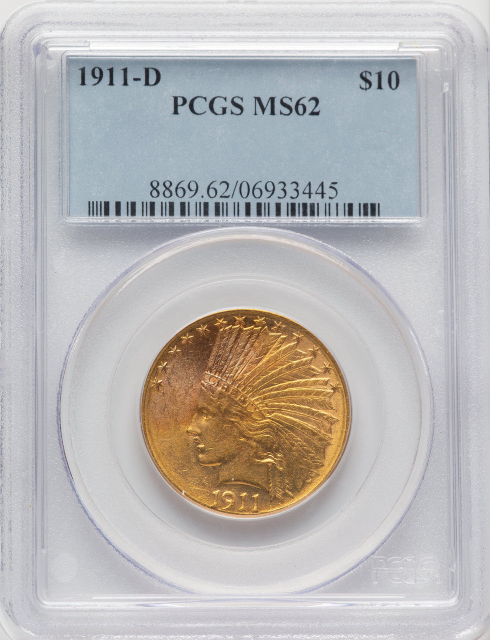 1911-D $10 Indian Eagle PCGS MS62 (775858036)