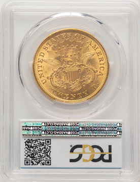 1873 $20 OPEN 3 Liberty Double Eagle PCGS MS64