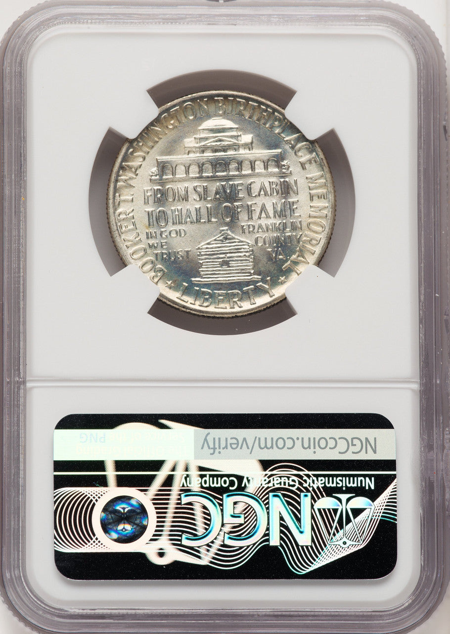 1949 50C Booker T. Washington Commemorative Silver NGC MS67+