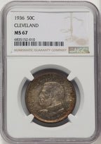 1936 50C Cleveland Commemorative Silver NGC MS67 (775229014)