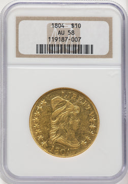 1804 $10 BD-1 Early Eagle NGC AU58 (776083005)