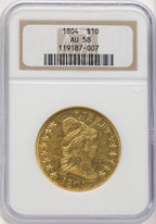1804 $10 BD-1 Early Eagle NGC AU58 (776083005)
