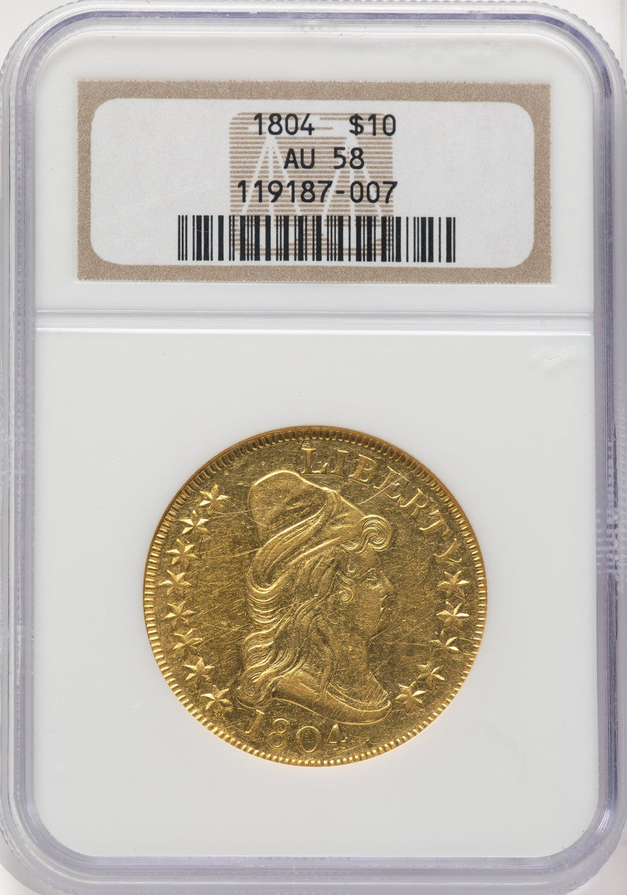 1804 $10 BD-1 Early Eagle NGC AU58 (776083005)