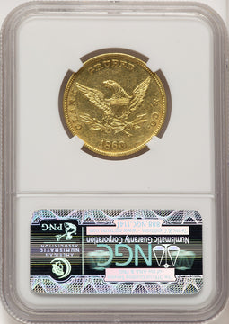1860 Clark Gruber & Co. Ten Dollar Territorial Gold NGC MS61 (776083009)