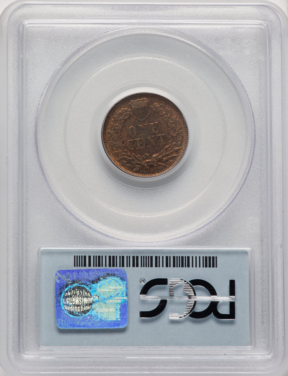 1867 1C RB Indian Cent PCGS MS65