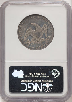 1836 50C Reeded Edge Half Dollar NGC VF30