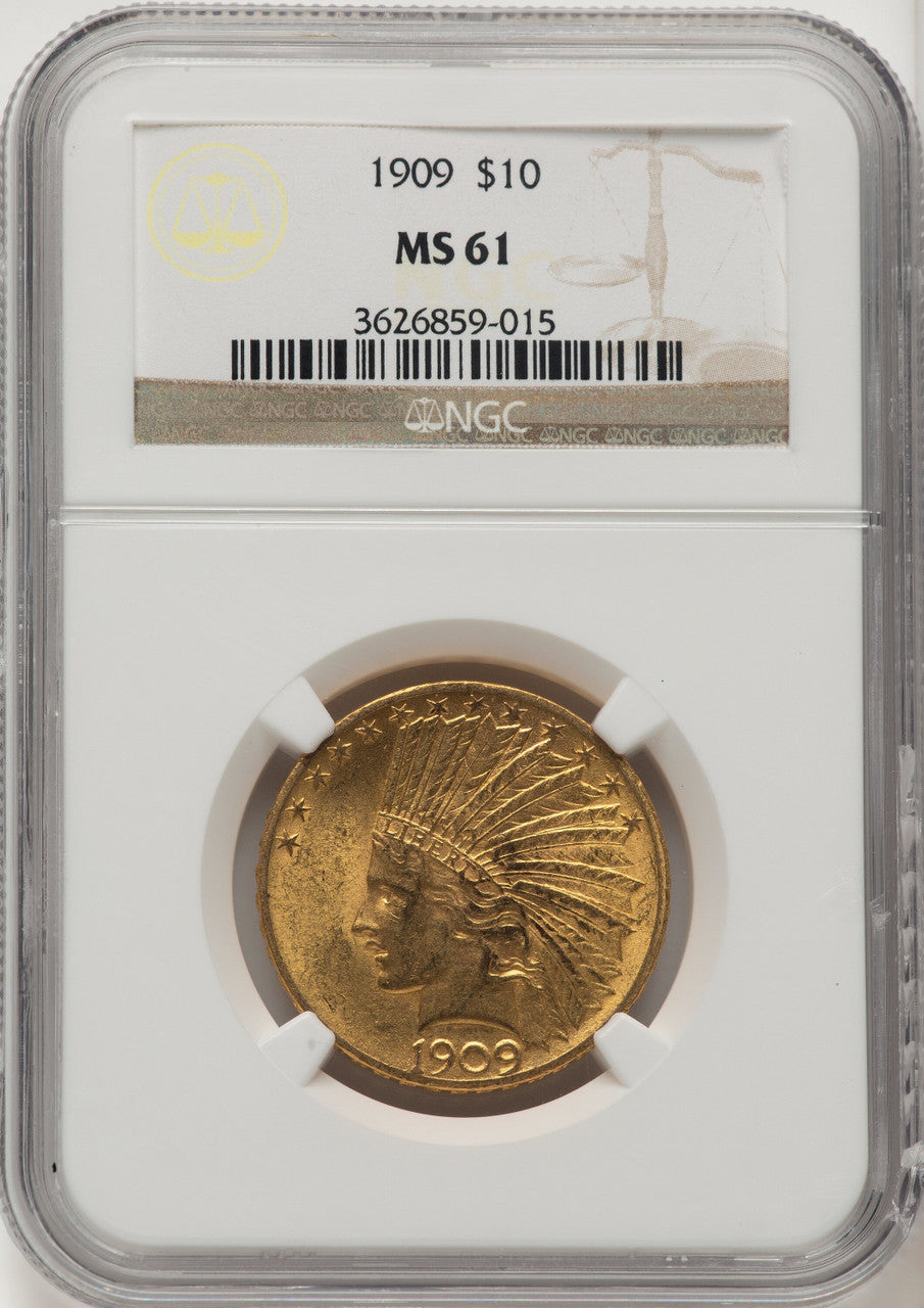 1909 $10 Indian Eagle NGC MS61