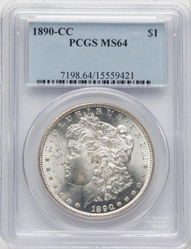 1890-CC Morgan Dollar PCGS MS64 (776089009)