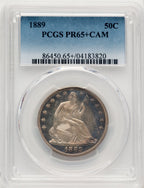 1889 50C CA Proof Seated Half Dollar PCGS PR65+