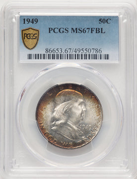1949 50C FL Franklin Half Dollar PCGS MS67 (776083011)