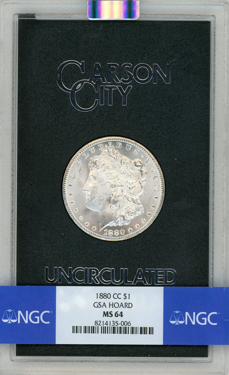 1880-CC GSA Hoard Morgan Dollar NGC MS64