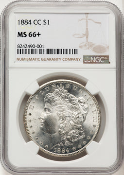 1884-CC Morgan Dollar NGC MS66+ (774785013)