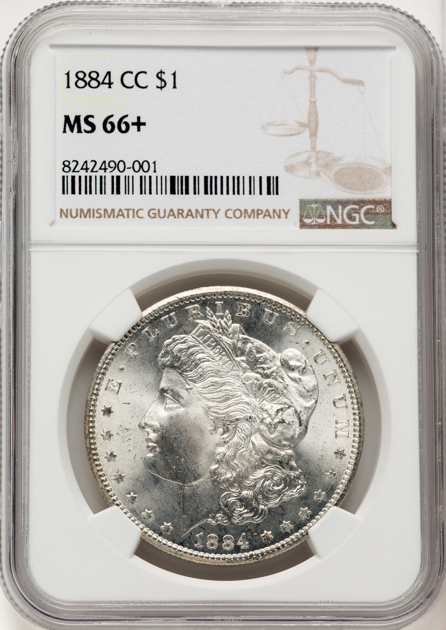 1884-CC Morgan Dollar NGC MS66+ (774785013)